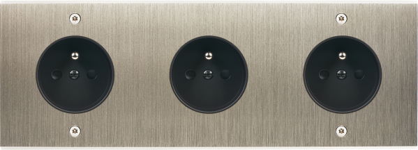 Façade Confidence Laiton  Acier triple horizontale PC PC PC à vis (310-412)