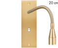 Façade confidence laiton brossé etroite longue liseuse fine 20 + 1 basculeur