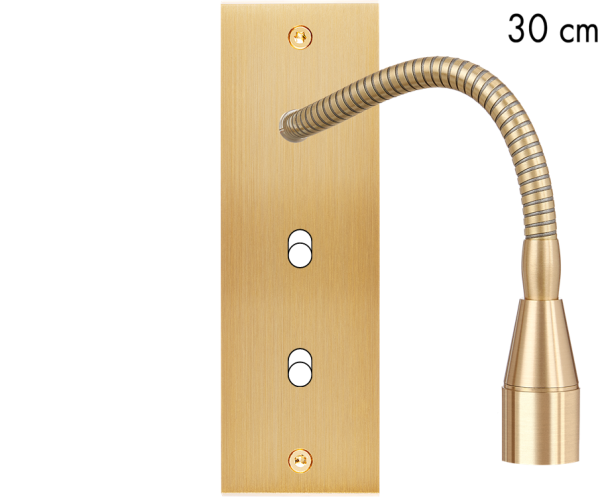 Façade confidence laiton brossé etroite longue liseuse fine 30 + 1 basculeur 1 basculeur - Modelec - 609410