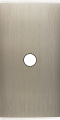 Façade étroite confidence laiton acier brossé 1 bouton push - Modelec - 114412M