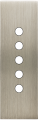 Façade Confidence Laiton  Acier étroite longue 5 PUSH sans vis (125-412M)