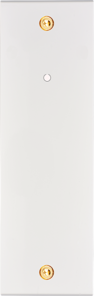 Façade confidence laiton blanc email étroite longue 1 bouton push+led éloigné à vis