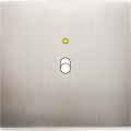 Façade confidence laiton nickel satiné simple 1 basculeur+led magnétique