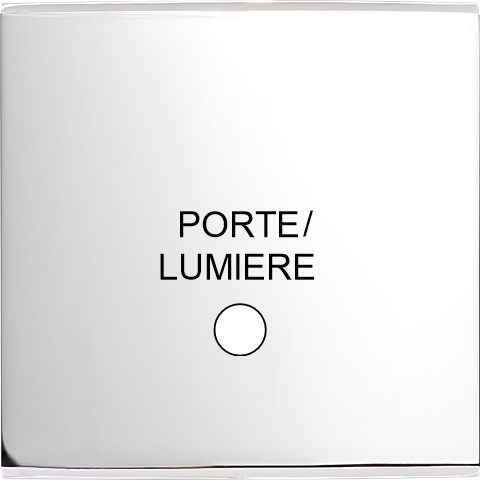 Façade  Confidence Laiton Chrome  simple guichet lumineux lumiere (150-415M)