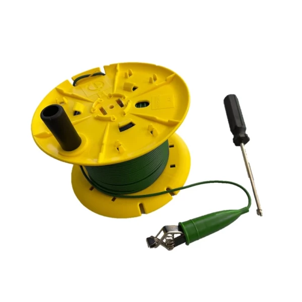 Bobine de cable vert 100m