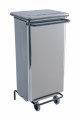 Conteneur mobile à pédale 110l inox