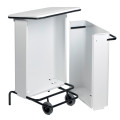 Conteneur mobile à pédale 110l inox