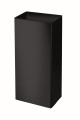 Collecteur metal tri selectif 40l noir