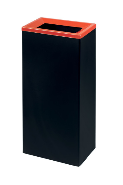 Couvercle rouge pour collecteur metal tri selectif 40l
