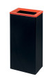 Couvercle rouge pour collecteur metal tri selectif 40l