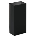 Collecteur metal tri selectif 60l noir