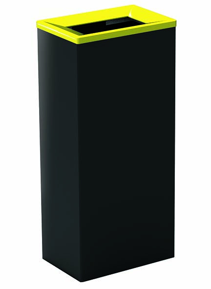 Couvercle jaune pour collecteur metal tri selectif 60l