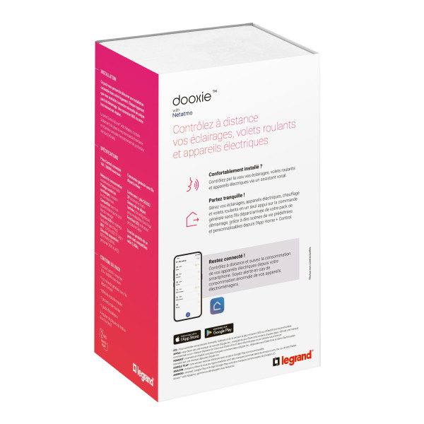 Pack Démarrage Connecté Dooxie With Netatmo Noir - Contrôle Éclairage et Consommation