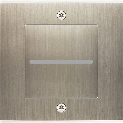 Façade confidence laiton acier brossé simple prise clapet v - Modelec - 188412