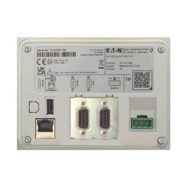 Ecran tactile 3.5", res,usb,rs485,can, sous linux,plc