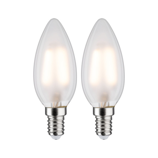 Led filament flamme x2 250lm e14 2700k dépoli 3w 230v