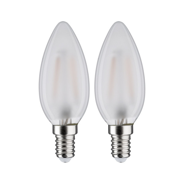 Led filament flamme x2 250lm e14 2700k dépoli 3w 230v