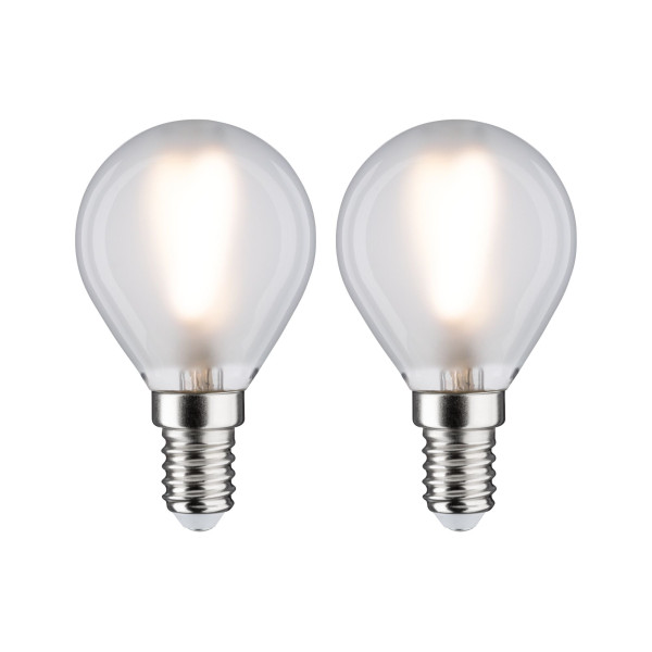Led fil sphérique x2 250lm e14 2700k dépoli 3w 230v