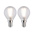 Led fil sphérique x2 250lm e14 2700k dépoli 3w 230v