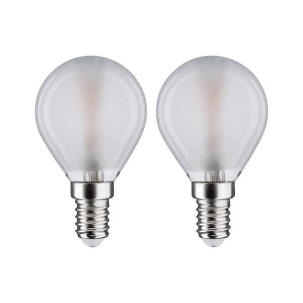 Led fil sphérique x2 250lm e14 2700k dépoli 3w 230v