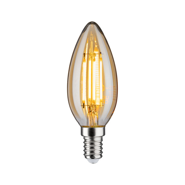 Flamme led 430lm e14 4,7w doré 2500k 230v