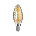 Flamme led torsadée 260lm e14 2,6w doré 2500k 230v
