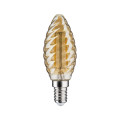 Flamme led torsadée 260lm e14 2,6w doré 2500k 230v
