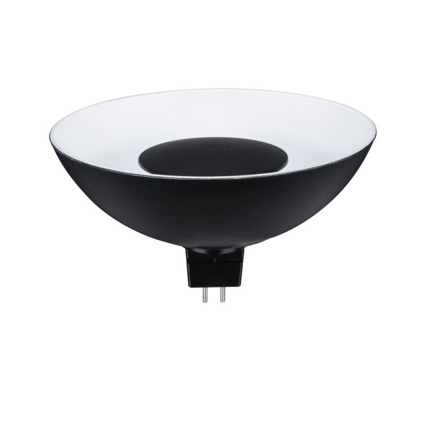 Led gu5,3 12v noir/blanc 3000k