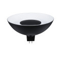 Led gu5,3 12v noir/blanc 3000k