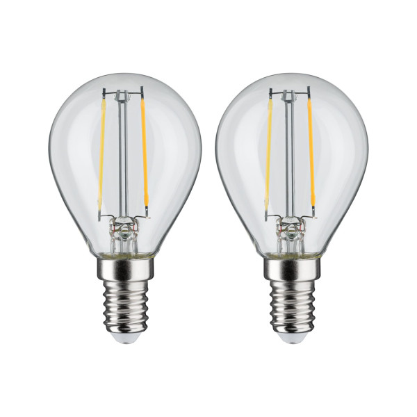 Led fil sphér. x2 250lm e14 2700k clair 2w 230v