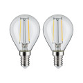 Led fil sphér. x2 250lm e14 2700k clair 2w 230v