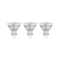 Pack 3x réflecteurs verre led gu4 184lm 1,8w 2700 k 12 v