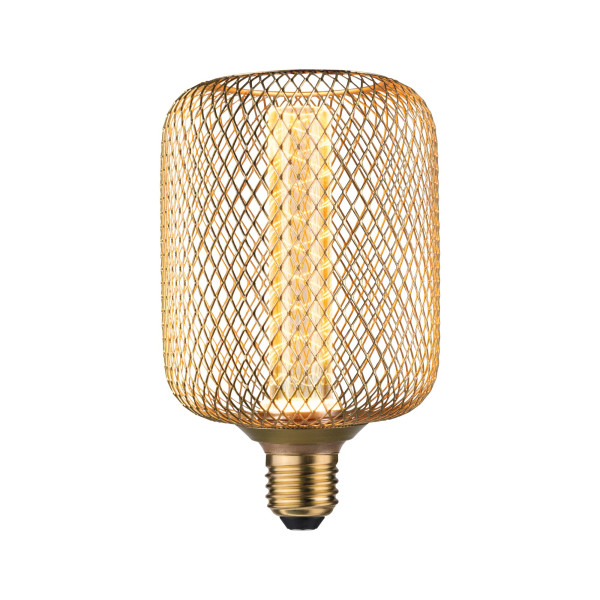 Cylindre led metallic glow laiton spiral e27 200 lm 4,2 w 1800 k 230 v
