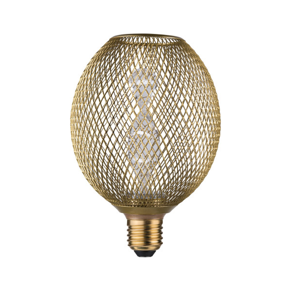 Globe led metallic glow laiton helix e27 130lm 3,5w 1800 k 230 v