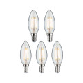 Pack de 5 led bougie 470lm 2700k clair e14 230v