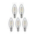 Pack de 5 led bougie 470lm 2700k clair e14 230v