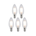Pack de 5 led bougie 470lm 4000k dépoli e14 230v