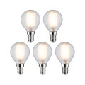 Pack de 5 led sphér e14 470lm 2700k dép e14 230 v