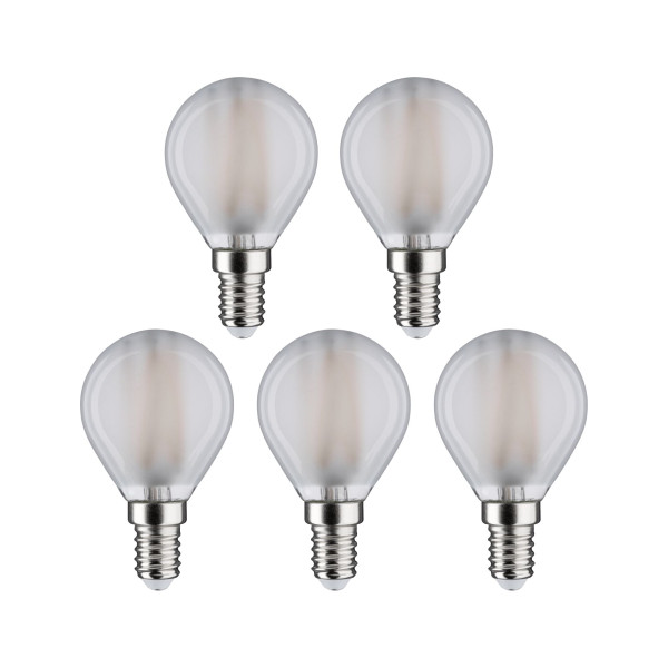 Pack de 5 led sphér e14 470lm 4000k dép e14 230 v