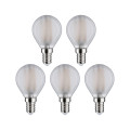 Pack de 5 led sphér e14 470lm 4000k dép e14 230 v