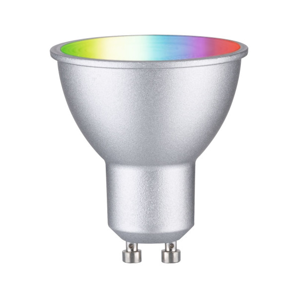 Réflecteur led zb rgbw chrome mat gu10 350lm 2200k-6500k dim 230v