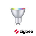 Réflecteur led zb rgbw chrome mat gu10 350lm 2200k-6500k dim 230v