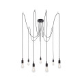 Suspension ketil neordic max.7x20w e27 noir 230v silicone/métal