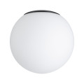 Verre de remplacement gove ip44 120mm verre satiné coupole noir mat