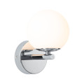 Applique gove ip44 led 5w satin/chrome verre/metal