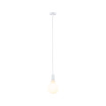 Sdb suspension led ravi e27 max60w d80mm métal blanc ip44 230v sans ampoule