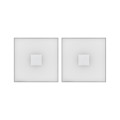 Lumitiles basic set square 10x10cm 2x0,8w 2700k 12v blanc syn/alu