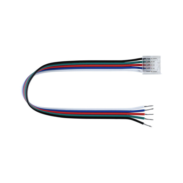 Pro connecteur rgbw slim feed 12mm cable 200mm