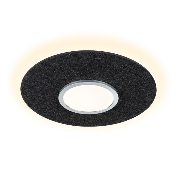 Plafonnier tulga 32,5w 2000lm 2700k 3stepdim feutre anthracite 230v