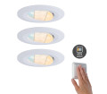 Spot encastré LED Paulmann Calla Kit 3x5,5W 400lm switch blanc orientable 